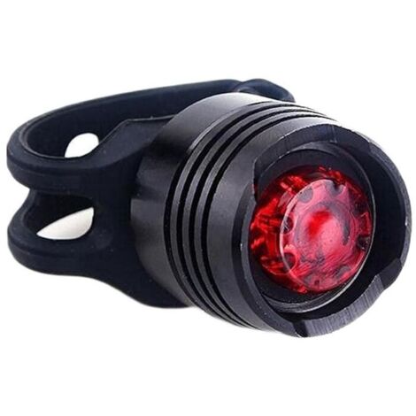1 pièce feu arrière de vélo étanche LED voyant d'avertissement de sécurité feu arrière de vélo de route de montagne accessoires d'équitation avec batterie