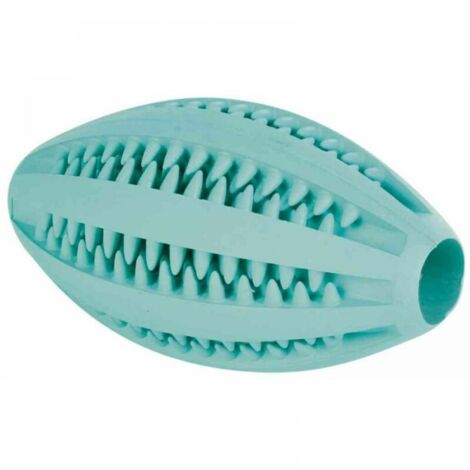 1 piece funny dog ​​football, color mint, natural rubber 11.5 cm, dog toy tooth cleaning ball