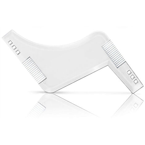 1 Pièce Gabarit de Forme Barbe Homme, Peigne de Stylisme pour Taille et Modelage Barbe, Outil de Précision