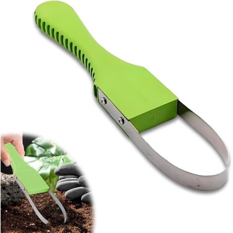 1 Pièce Grattoir de Jardin Désherbeur à Main en Acier Inoxydable Désherbeur Manuel Outil de Désherbage en Acier Inoxydable Weeder