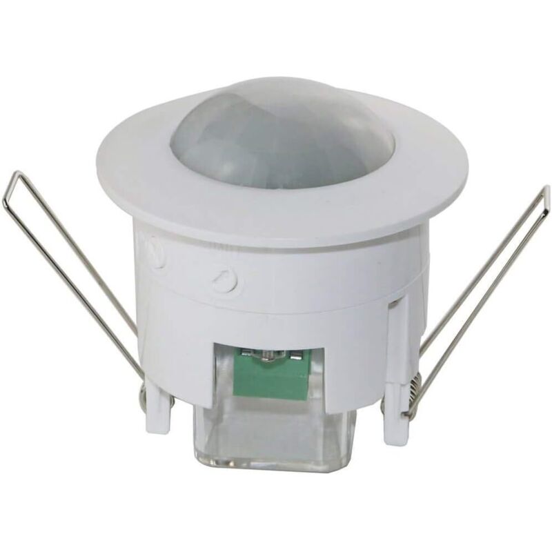 Rnemitery - 1 pièce Infrarouge Détecteur de Mouvement Encastré Montage au Plafond Intérieur Contrôle des Feux Zone de Travail à 360° Portée de 6m
