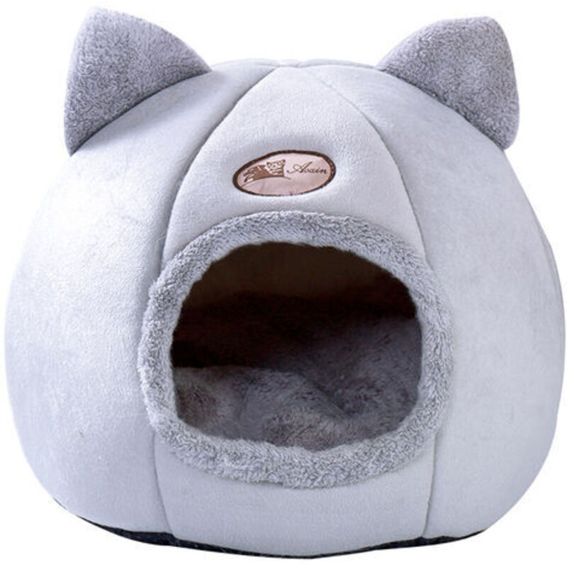1 pièce Lit pour Chat, Lit Doux pour Chat, Nid de Chat,Lit pour Animaux De Compagnie Chats Et Chiots Sac Couchage Confortable et Chaud(M32cm en