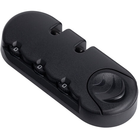 1 pièce noir 3 chiffres combinaison cadenas pour voyage bagages valise Code serrure fixe cadenas antivol sac accessoires