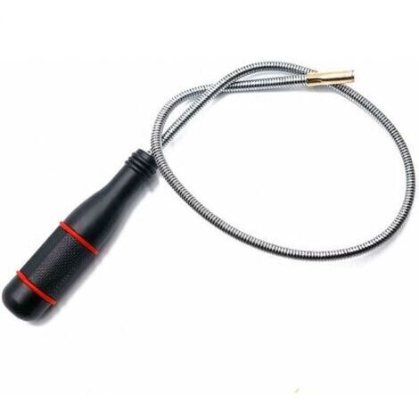 1 pièce Outil de ramassage magnétique flexible , balai magnétique mécanique à aimant flexible portable pour la cueillette de petites pièces, écrous, boulons, vis, clés, pièces automobiles 590 mm