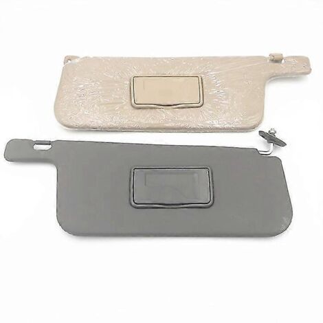 (1 pièce) Pare-soleil bicolore (gauche/droite) beige/gris pour voiture/moto (modèle Great Wall Sailor) - Pare-soleil droit beige