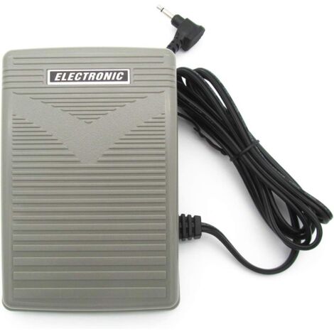 1 pièce Pédale électrique,Connecteur mâle 3mm,Base plastique 7,40mm,DC 15V,Pour machines à coudre Singer,Babylock,Bernina