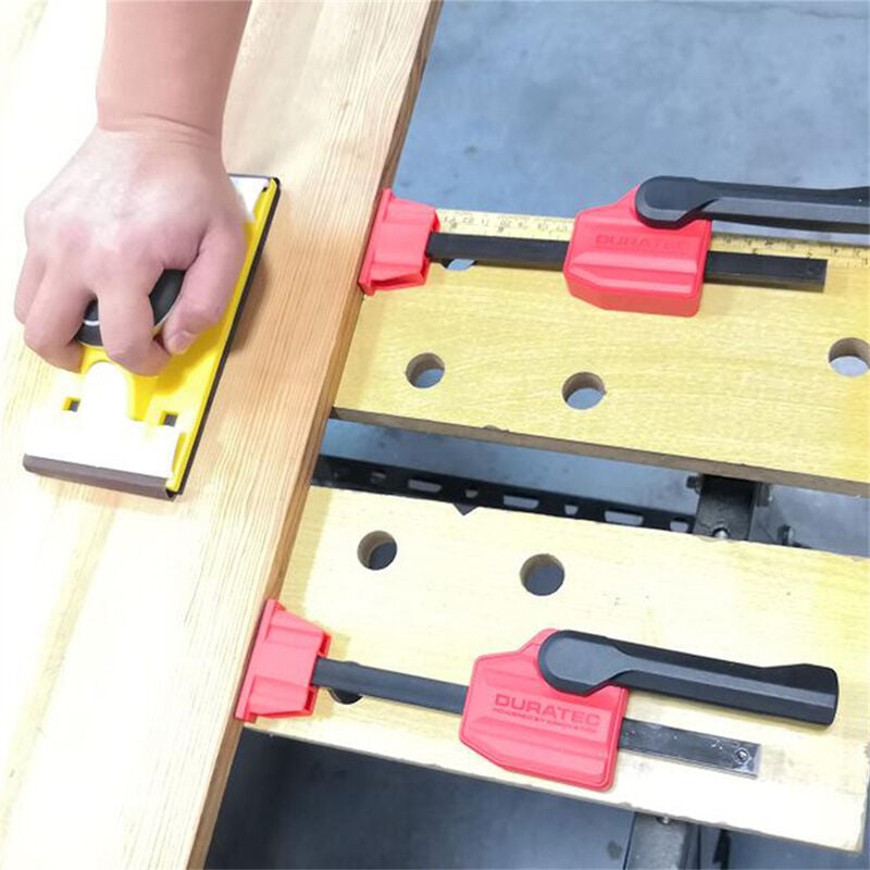 1 pièce Pince fixe horizontale pour Table à bois Force de 70KG trou de bureau de 20mm outil de bricolage à sécurité rapide Hasaki