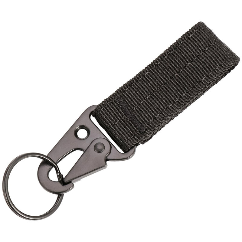 1 Pièce Porte-Clés Tactique Ceinture Nylon Militaire avec Crochet et Boucle Accroche