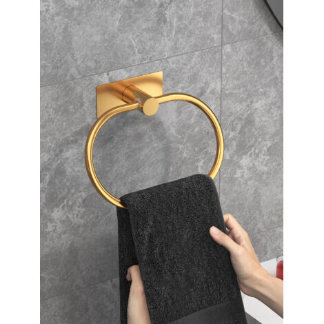1 pièce Porte serviettes salle de bain sans perçage design moderne en acier inoxydable