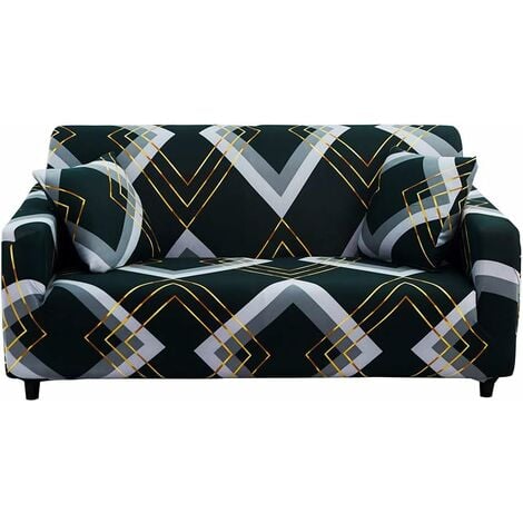 1 piece Printed Stretch Sofa Cover Elastic Polyester Spandex Couch Covers, Universal Fitted Sofa Slipcover for sofa Furniture Protector
