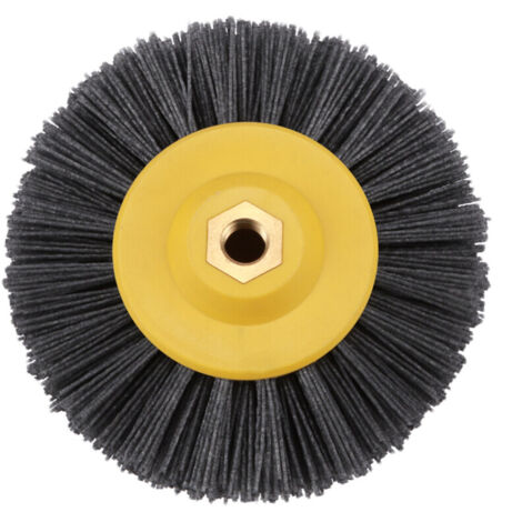 1 pièce roue brosse polissage nylon abrasif P60 150x40mm M14 pour pierre bois
