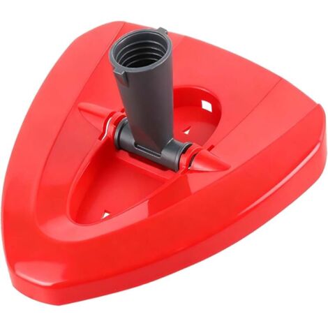 1 pièce rouge Tête de rechange compatible avec le balai rotatif Vileda Turbo EasyWring 2-en-1, accessoire pour balai rotatif triangulaire