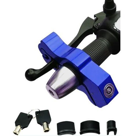 1 pièce Serrure de Moto Robuste,Serrure de Guidon de vélo réglable antivol pour sécuriser Vos cyclomoteurs,Motos,Scooters,ATVs