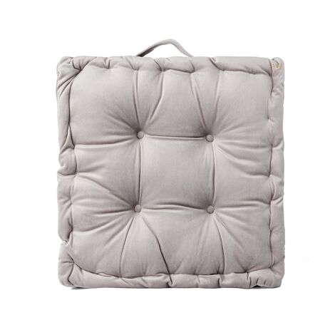 1 piece set of solid color cushion thickened office chair cushion meditating futon tatami bay window chair cushion (gray)-40408cm BF