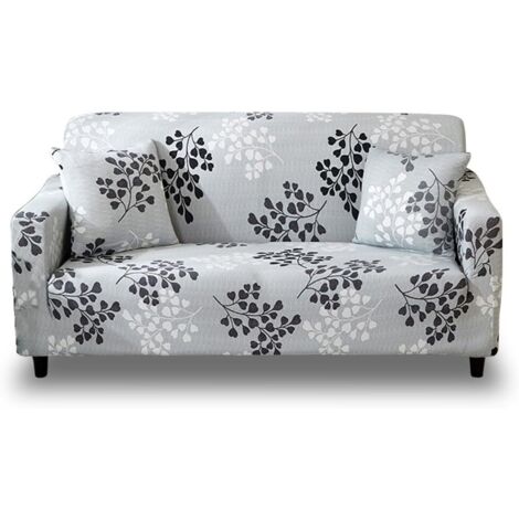 1 pièce Stretch Canapé Couvre Couvre - Housse de canapé imprimé Couchette en Spandex - Housse/protège-Bras pour Fauteuil 1 Coussin Gratuit (145-180cm)-Fei Yu