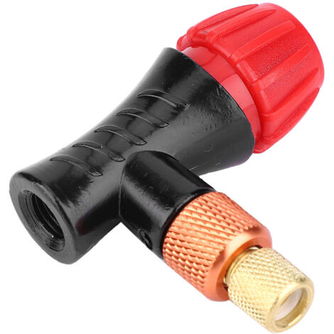 1 pièce Tête de Valve Gonfleur Vélo en Alliage d'Aluminium pour Pneus de Bicyclette Route et VTT
