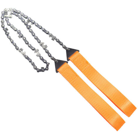 1 pièce tronçonneuse de survie portable avec poignée de corde de parachute pour le camping randonnée outils d'urgence