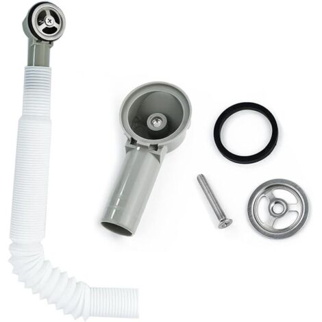 1 Pièce Tuyaux de Débordement, Tube de Débordement pour évier Extensible, Interface Carrée (Taille: 41x41mm) Tube Longueur 250mm, Diamètre 26mm (diamètre intérieur: 21mm)