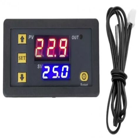 1 Pièce W3230 AC 110V-220V Régulateur de température numérique, interrupteur de commande de thermostat à affichage numérique 20A avec sonde de capteurs NTC 10K