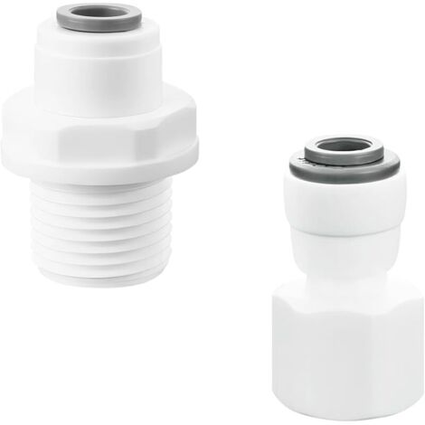 1 Pièces 1/4" Poussée en Rapide Connecteur to 3/8" Femelle/Mâle Raccord Fileté, Purificateur D'eau Accessoires, Connecteur de Tuyau
