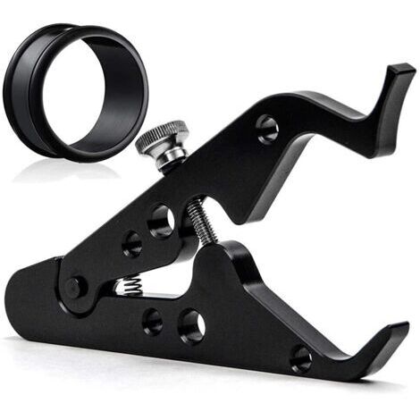 1 pièces accessoires de moto en aluminium avec anneau en caoutchouc guidon moto serrure d'accélérateur pince universelle