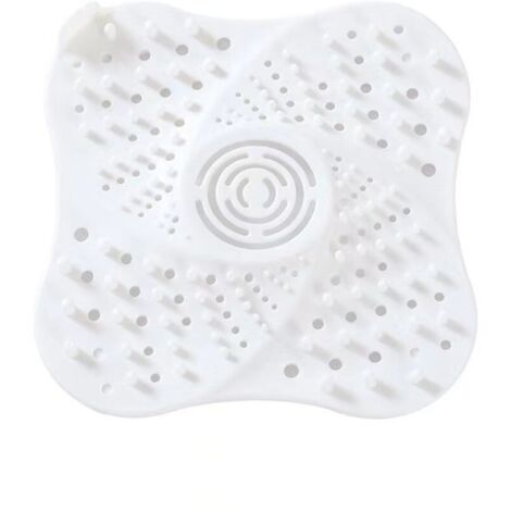 1 pièces attrape cheveux che，filtre a cheveux pour che avec Ventouse tamis evier bouchon baignoire anti cheveux filtre bonde che filtre baignoire pour Cuisine lavabo salle de bain Blanc