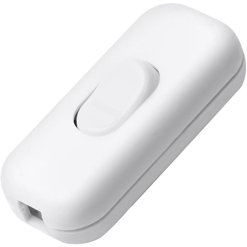 1 Pièces Interrupteur Lampe de Chevet,Interrupteurs à Bascule Bi-Polaires 6A 250V,Interrupteur Bipolaire pour Lampe Inline 2 ou 3 Ligne,pour Petits