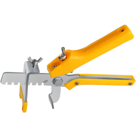 1 Pièces jaune Pince Sol Localisateur Carrelage, Pince pour Aide à la Pose de Carreaux, Pince De Nivellement Des Carreaux, Système De Nivellement Carrelage, Installation Outils Pour Entretoises Mur So