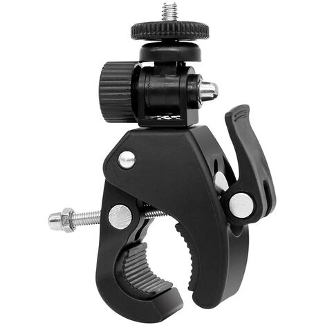 1 pièces noir 1/4 caméra DV numérique SLR vélo vélo guidon pince support trépied montage vis pince pour caméra DV