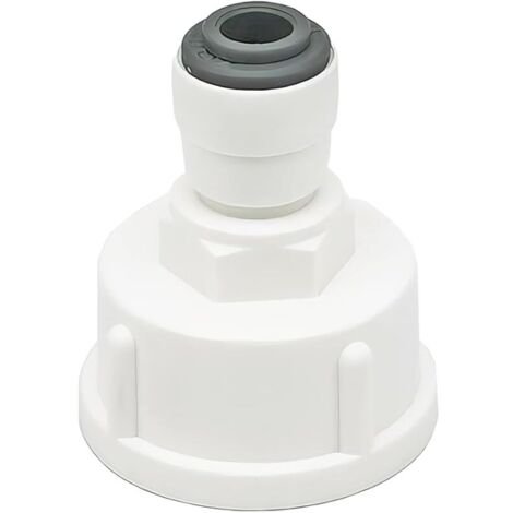 1 Pièces Raccord Tuyau Eau Frigo, Connecteur Rapide 1/4" Converti en Femelle 3/4”, Double Joint, Connecteurs Rapides de Filtre à Eau