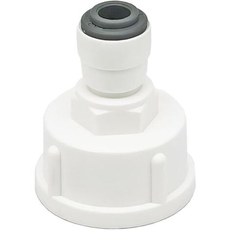 1 Pièces Raccord Tuyau Eau Frigo, Connecteur Rapide 1/4" Converti en Femelle 3/4”, Double Joint, Connecteurs Rapides de Filtre à Eau