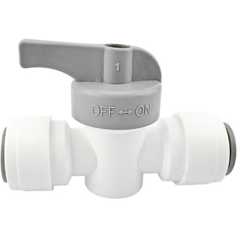 1 Pièces Raccords de Filtre à Eau, 3/8" Robinet en Ligne/Vanne D'arrêt, Vannes Marche/Arrêt pour Filtres à Eau
