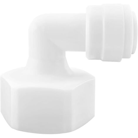 1 Pièces Refrigerateur Tuyau Connecteur, 3/4" Femelle Filetage to 3/8" L Type Rapide pour Raccorder Les Raccords De Tuyauterie D'eau -
