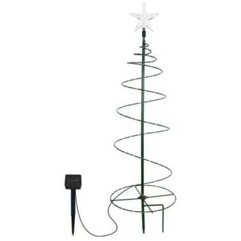 1 pièces Sapin de Noel Artificiel Solaire, Decoration Exterieur, Lumiere Exterieur Jardin, Guirlande Lumineuse, Deco Noel Arbre Lumineux LED ,Hauteur 60cm(couleur)