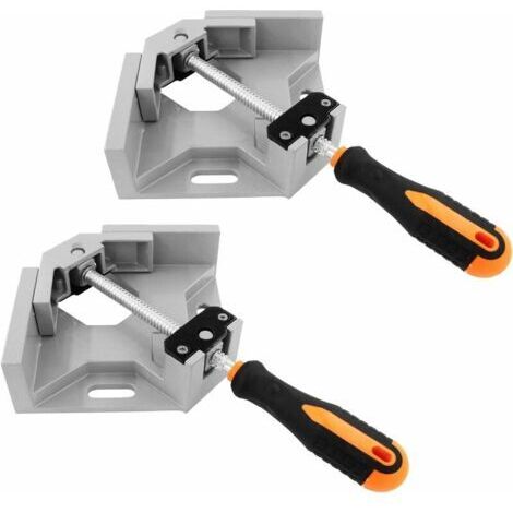 1 Pièces Serrage Angulaire,90 Degrés Serre Joint Angle Parfait,2 Poignée Ajustable, Étau de Serrage pour Menuiserie Charpentier, (Grande taille)1pcs