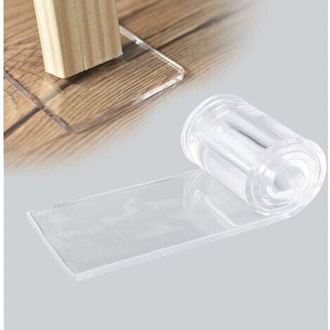 1 Pièces Transparente Pieds Adhésifs, PU Patin Antidérapant Auto-adhésif pour Protection Pied de Table Chaise Canapé Meubles (70×500×5mm)