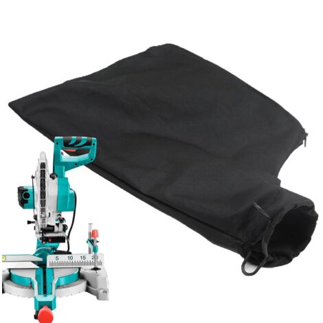 (1 PièCes)Sac à PoussièRe pour Scie à Onglet, Sac Collecteur de PoussièRe Noir avec Fermeture éClair et Support MéTallique, Pour Scie à Onglet Modèle 255