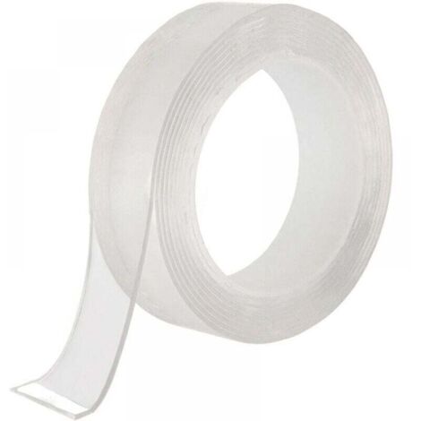 1 pieza de cinta adhesiva de doble cara extra fuerte – multifuncional – reutilizable y extraíble – transparente