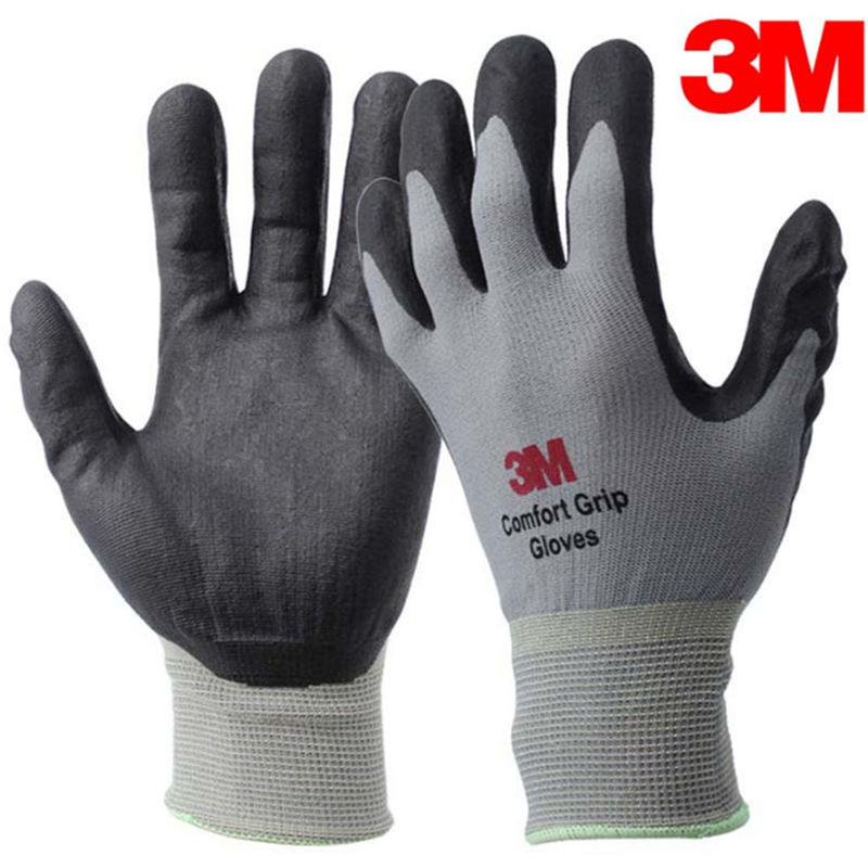 

1 pieza, Guante Comfort Grip, Guantes protectores de caucho nitrilo,L