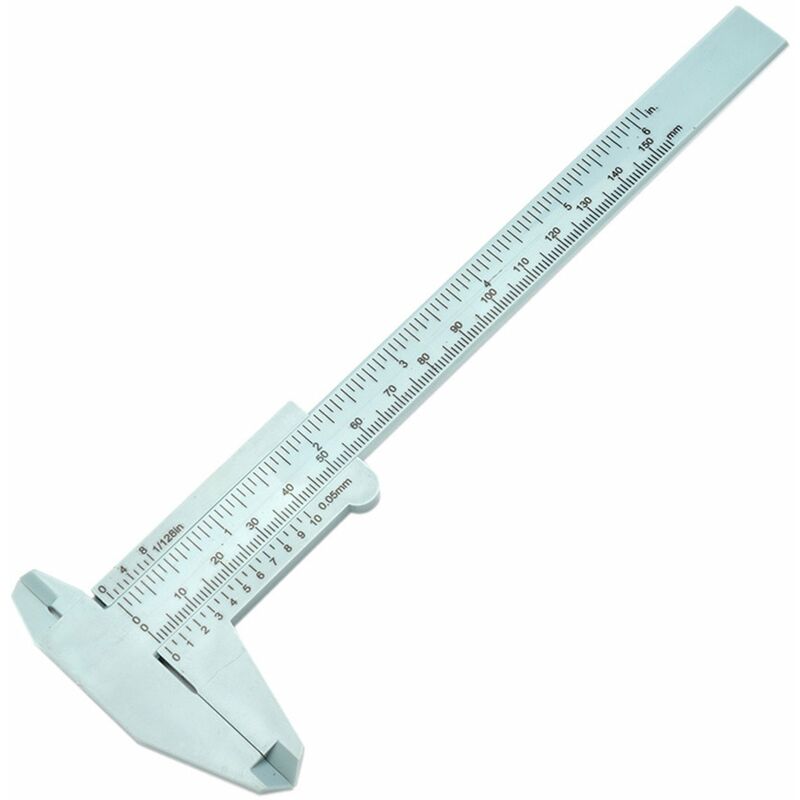 

Happyshopping - 1 pieza, Pies de rey,Calibrador a vernier de plástico,gris