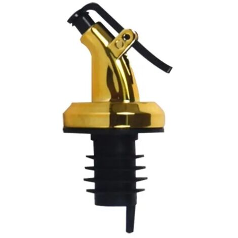 1 pieza tapón de botella de aceite tapa de cierre sello hermético boquilla de goma de grado alimenticio pulverizador dispensador de alcohol vertedor de vino cocina 1 pieza oro