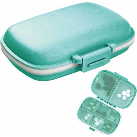 Porte-clés en aluminium Boîte à pilules de médicaments. Étui à pilules de  mini-voyage portable imperméable à l'eau Medicine Vitamin Holder Case.  Récipient à bouteilles, Organisateur, Distributeur