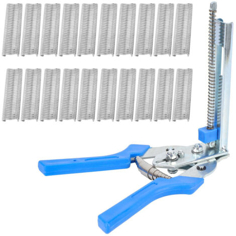 1 pince anneau cochon + 600 clips M grillage poule sertissage soudure réparation