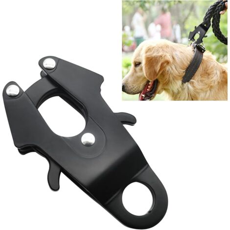 1 pince grenouille, aluminium spatial, boucle à libération rapide, résistance 1000 kg, diamètre 14 mm, pour laisse chien et levage lourd