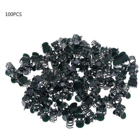 1. Pinces à plantes vert foncé 6 griffes, clips de support pour orchidées, tiges grimpantes et vignes, fixation robuste pour jardinage intérieur et extérieur.