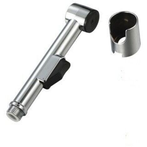 1 pistola rociadora de acero inoxidable para inodoro, ducha de mano para baño, grifo de bañera, cabezal de ducha de mano, autolimpiable, acceso sanitario para baño.