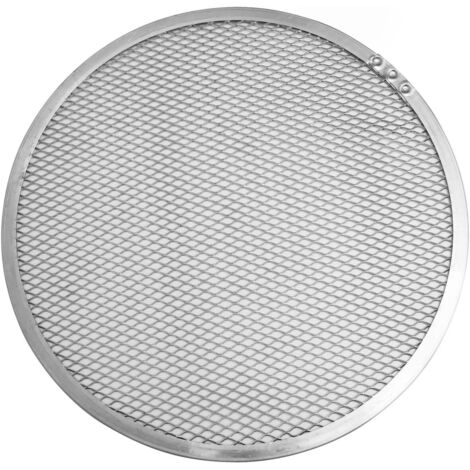 1 Plaque à pizza, Aluminium, Perforée, 33 x 33 x 0,3 cm, Cuisson maison
