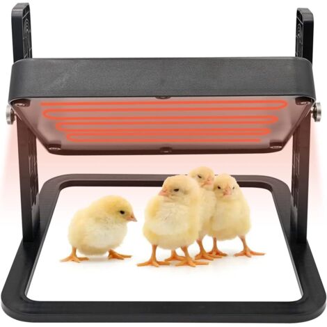 1 Plaque Chauffante Pour Poussins, Chauffage Constant 55°C, ABS Rotatif 360°, Pour Volailles Et Animaux