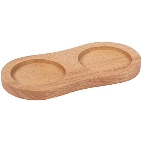 1 Plateau Bois Hévéa Pour Moulins À Sel Et Poivre, Diamètre 5,5 Cm, Protection Table, Cuisine