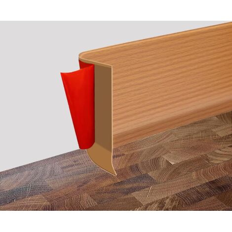 1 Plinthe Souple Autoadhésive PVC 3,5m, Bande Décorative 8cm Largeur 2mm Épaisseur Pour Cuisine Salle De Bain